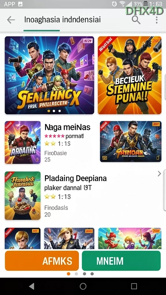 Galeri pratinjau visual dhx4d build APK resmi terbaru